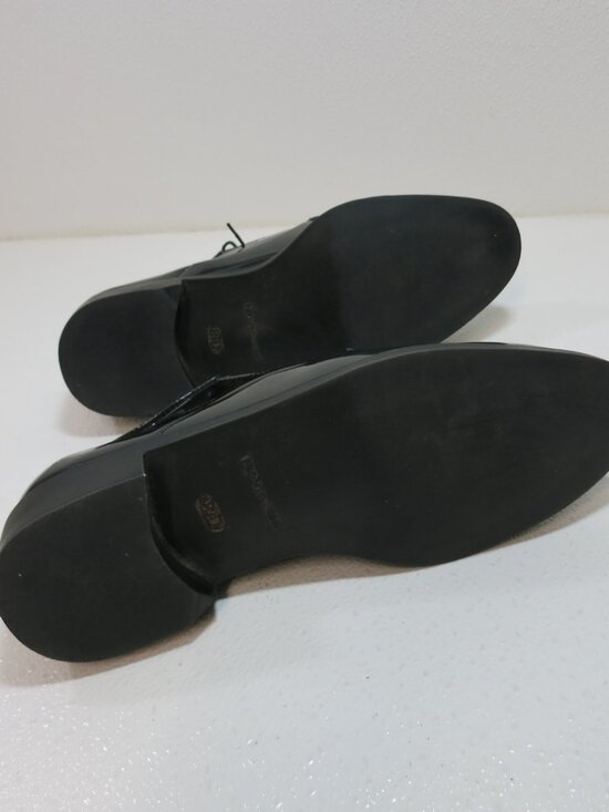 Pronto-Uomo Patent Leather Dress Oxfords Men\'s Comfort Dress Footwear Sz 8.5 D